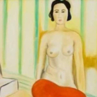 Detalle del cuadro ‘Odalisca con pantalón rojo’, de Matisse.