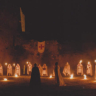 Momento de una visita teatralizada en el Castillo de Ponferrada realizada por Conde Gatón. DL