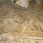 Imagen de una de las pinturas descubiertas en una bolsa de plástico en la iglesia de Joara.