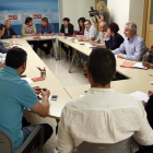 Imagen de la primera reunión de la Ejecutiva del PSOE en su sede de la capital.