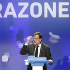 Mariano Rajoy en la clausura de la Convención del PP de la Región de Murcia.