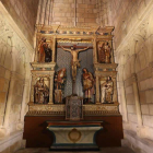 La restauración del retablo del Santo Cristo de la Catedral logró rescatar una tabla de estilo renacentista de Juan de Balmaseda, cuyas policromías casi se habían perdido.
