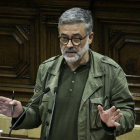 El diputado de la CUP Carles Riera, en el Parlament.