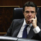 El ministro de Industria, José Manuel Soria, este jueves, en el Congreso.