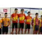 Sergio Fernández, Raúl Durán y Ángel Monje se colgaron el bronce en la prueba de velocidad por equipos, Sergio repetía en el podio con la plata a nivel individual. DL