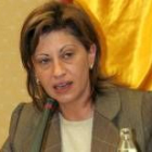 Elena Espinosa, durante su comparecencia en el Congreso
