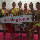 Las gimnastas españolas que ha ganado el bronce por equipos en los Mundiales de Stuttgart de gimnasia rítmica.