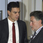 Pedro Sánchez y Pepu Hernández, en octubre del 2014.