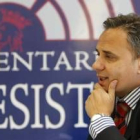 Joaquín Otero, durante la entrevista realizada ayer en su nueva oficina parlamentaria