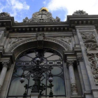 Detalle de la fachada del Banco de España.