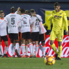 El Valencia sacó partido a los fallos del Villarreal. CASTELLÓ