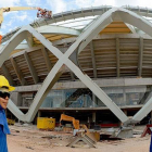 El estadio Arena Amazonia de Manaus, donde se ha producido el accidente mortal.