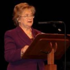 Yolanda Ordás en  su intevención en el pregón de Semana Santa
