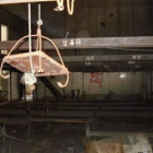 La zona de los vestuarios, completamente abandonada.
