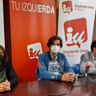 Agure Bilbao, Juan Gascón y Javier Arias, ayer en Ponferrada. DL