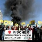 Un momento de la manifestación de los agricultores en Valladolid, convocados por UCCL-Coag
