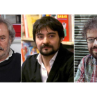 Julio Llamazares, Emilio Gancedo y Sergio del Molino.