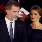 Los reyes, durante la celebración del 50º aniversario del diario deportivo As.