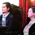 Triana y Montserrat, su madre, durante el juicio por el asesinato de Isabel Carrasco, presidenta de la Diputación.