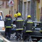 Un grupo de bomberos de Málaga.