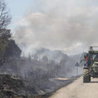 Imagen de archivo de un incendio en Quintanilla del Monte.