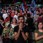 Seguidores de Erdogan en la plaza Taksim de Estambul.