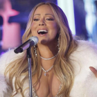 Mariah Carey, durante su actuación en el show de Año Nuevo en Time Square (Nueva York).