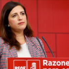 La portavoz del comité electoral federal del PSOE, Esther Peña.