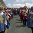 La guardia suiza en un momento de la procesión