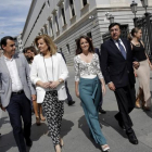Los negociadores de Ciudadanos y el PP.