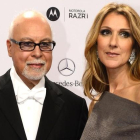 René Angelil y Céline Dion, en noviembre del 2012.