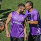 El buen arranque del Madrid queda patente en los entrenamientos. LÓPEZ