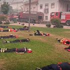 La foto colgada en Facebook por el bombero luso Pedro Brás.
