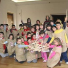 Niños del colegio Ponce de León en su visita a la exposición.