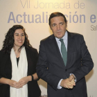 Sáez, ayer, en su visita a Salamanca.