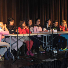 Los alumnos del San Miguel, en su programa de radio.