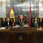El Rey preside la apertura del año judicial ayer, en Madrid. JUAN CARLOS HIDALGO