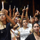 Protesta estudiantil contra Ortega en Managua.
