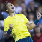 Rafa Nadal celebra eufórico su triunfo en la final del Masters 1000 de Canadá.