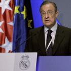 Florentino, en la asamblea de socios del Real Madrid.