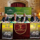 Manceñido, Martínez, Álvarez y Villanueva en la presentación de la Feria del Ajo.