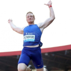 El atleta Greg Rutherford compitiendo en la Birmingham Diamond League el pasado domingo