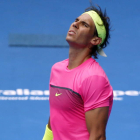 Nadal, con gesto resignado, no pudo hacer nada ante Berdych.