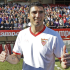 José Antonio Reyes con la elástica del Sevilla, su club de toda la vida. EDUARDO ABAD