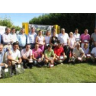 Los ganadores del XIV Torneo DIARIO DE LEÓN posan con autoridades y directivos del periódico.