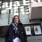 Pilar Fernández Padierna en el Centro Cultural de Caja España, sede de la primera película accesible