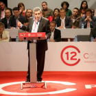 El secretario de los socialistas de la Comunidad, Julio Villarubia, durante su intervención en el XII Congreso Autonómico del PSOE de Castilla y León