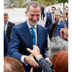 Felipe VI, el pasado lunes, en Vigo. LAVANDEIRA JR / EFE