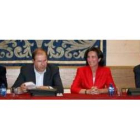 Alfonso Fernández Mañueco, Juan Vicente Herrera, Josefa García Cirac y Carlos Fernández Mañueco.