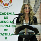 Marta Elena Alonso destacó la labor de los profesionales trashumantes. DL